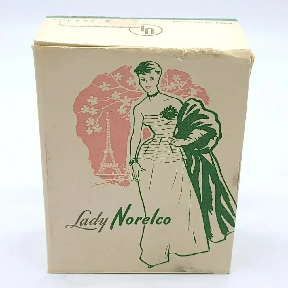1959 LADY NORELCO Electric Razor-SC 7784 Case Original Box Martha Lorraine Brush